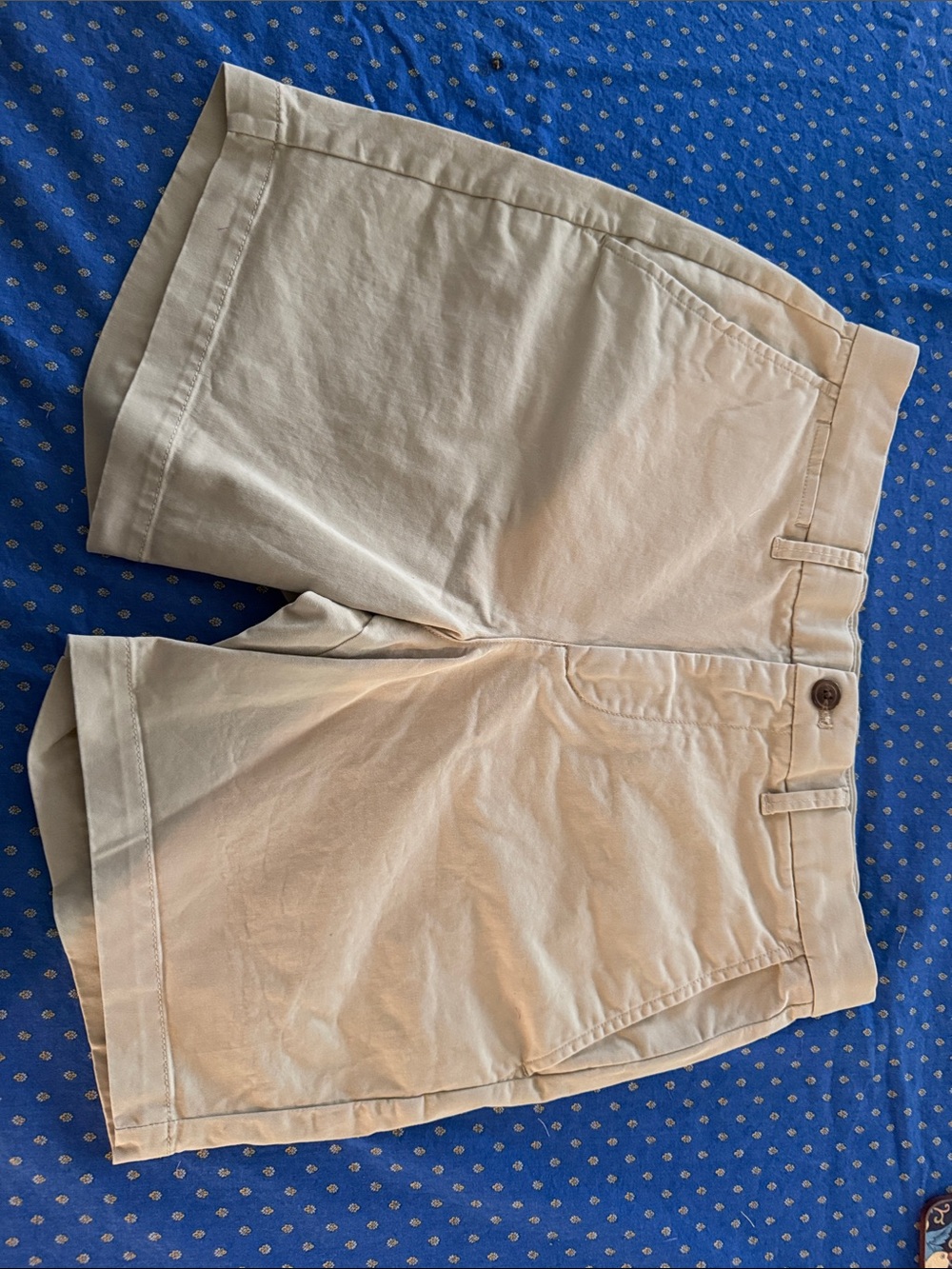 GAP Men's Cream Flat-Front Chino Shorts
